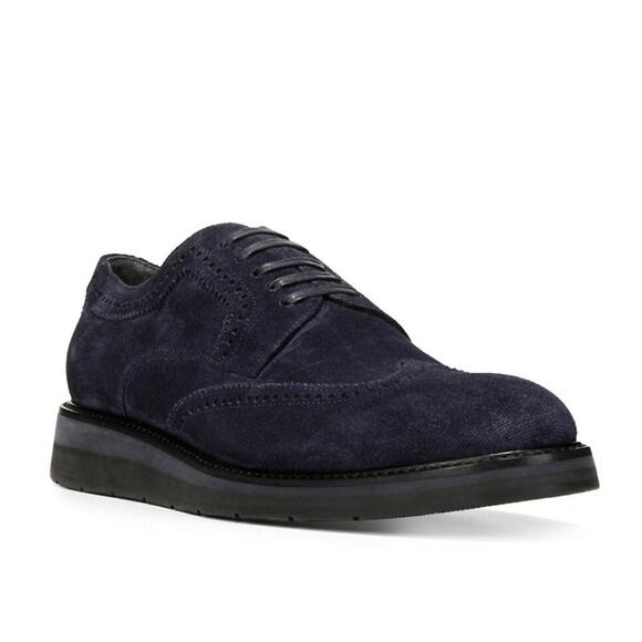 VinceMen’s Pryce Suede Wingtip Shoes Dress Professional Business Midnight 11